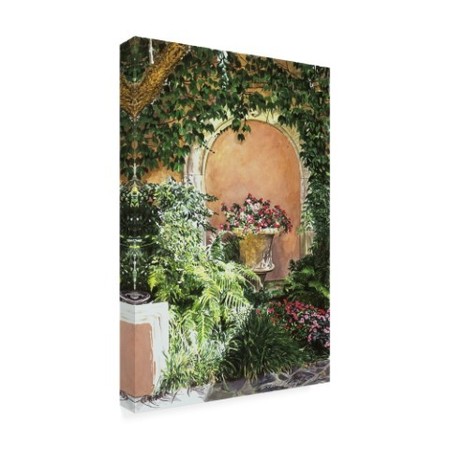 Trademark Fine Art David Lloyd Glover 'A Sunny Nook, Hotel Bel-Air' Canvas Art, 30x47 DLG01016-C3047GG